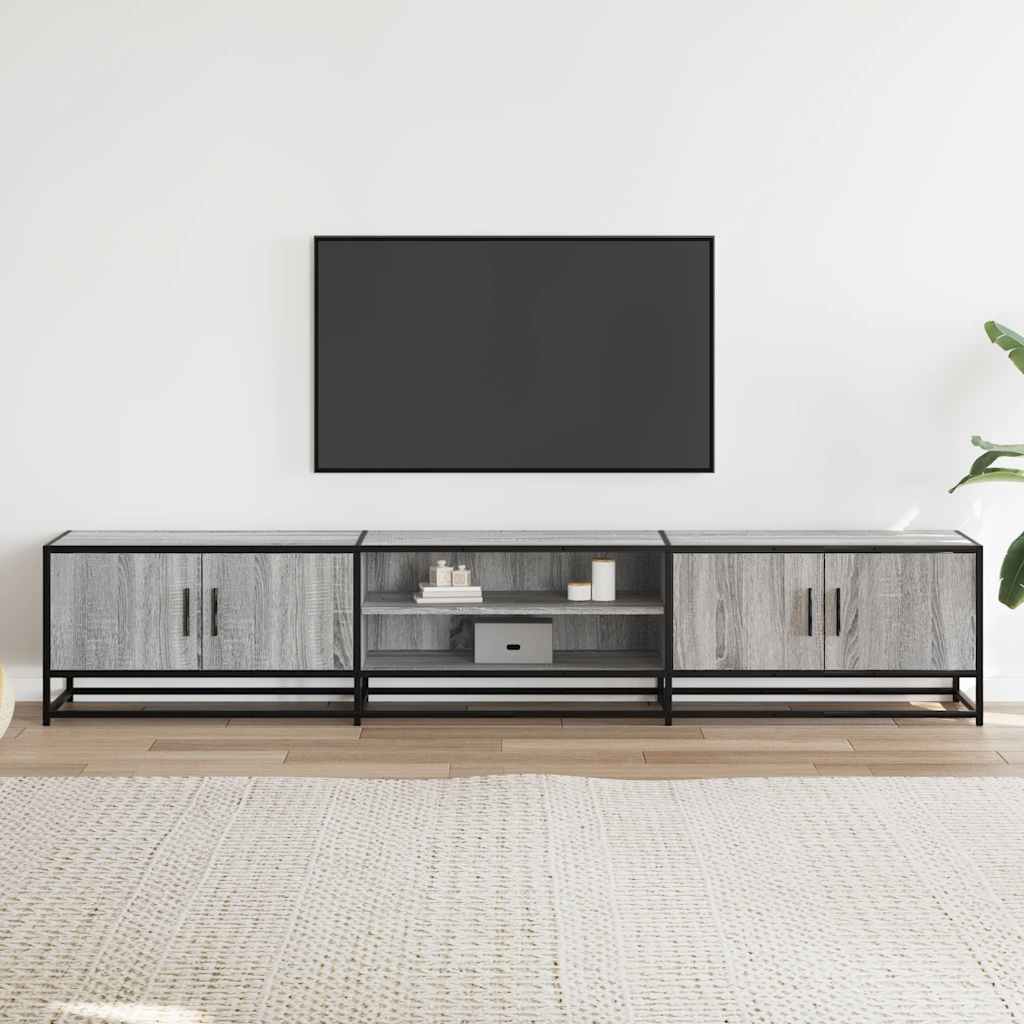 Mobile Porta TV Grigio Sonoma 210x35x41 cm in Truciolato 3300783