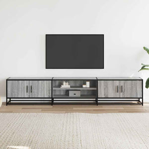 Mobile Porta TV Grigio Sonoma 210x35x41 cm in Truciolato 3300783