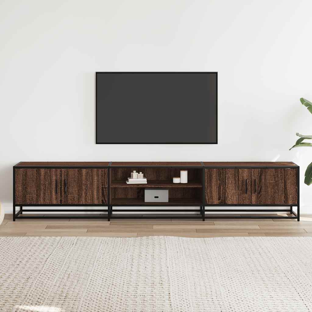 Mobile TV Rovere Marrone 210x35x41 cm in Truciolato 3300784