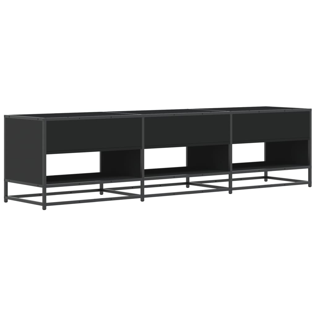 Mobile Porta TV Nero 180x40x46 cm in Legno Multistrato 3300805