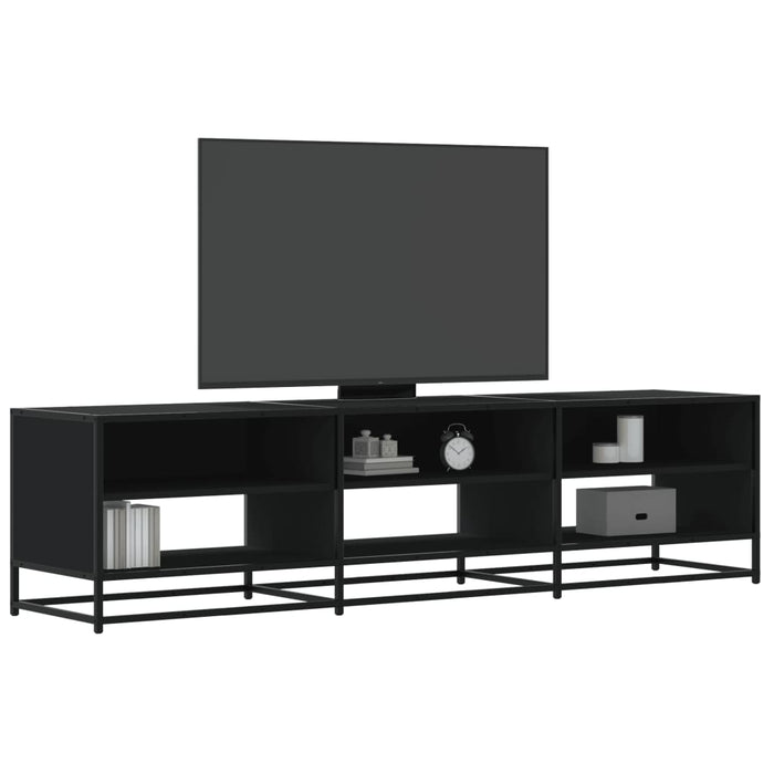 Mobile Porta TV Nero 180x40x46 cm in Legno Multistrato 3300805