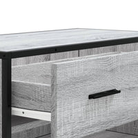 Scarpiera Grigio Sonoma 75x38x97,5 cm Legno Multistrato Metallo 3300878