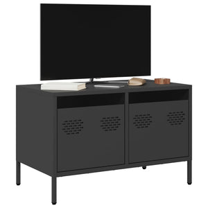 Mobile TV Nero 68x39x43,5cm in Acciaio Laminato a Freddo 851232