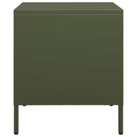 Comodini 2 pz Verde Oliva 35x39x43,5 cm in Acciaio 851253