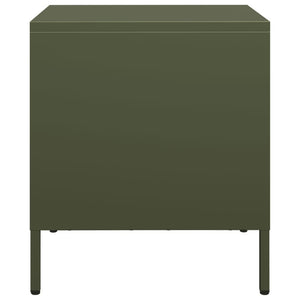 Comodini 2 pz Verde Oliva 35x39x43,5 cm in Acciaio 851253