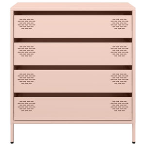 Credenza Rosa 68x39x73,5 cm in Acciaio Laminato a Freddo 851287