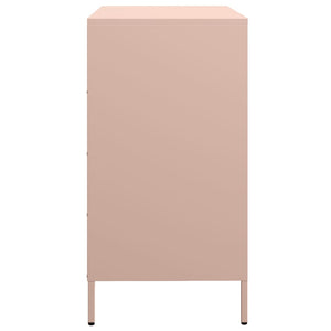 Credenza Rosa 68x39x73,5 cm in Acciaio Laminato a Freddo 851287