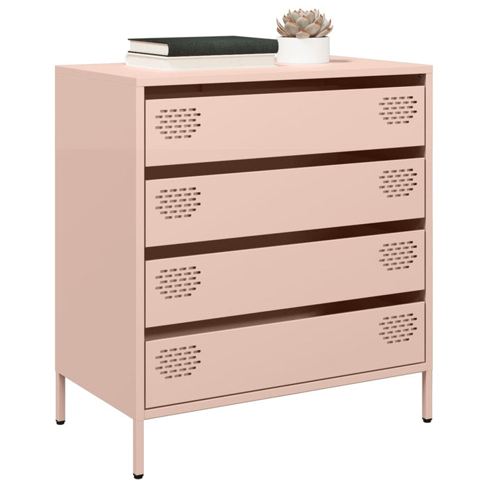 Credenza Rosa 68x39x73,5 cm in Acciaio Laminato a Freddo 851287