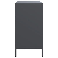 Credenza Antracite 68x39x73,5 cm in Acciaio Laminato a Freddo 851288