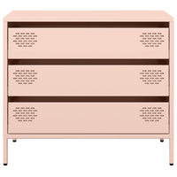 Credenza Rosa 68x39x58,5 cm in Acciaio Laminato a Freddo 851293