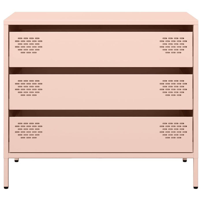 Credenza Rosa 68x39x58,5 cm in Acciaio Laminato a Freddo 851293