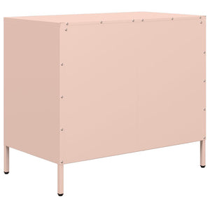 Credenza Rosa 68x39x58,5 cm in Acciaio Laminato a Freddo 851293