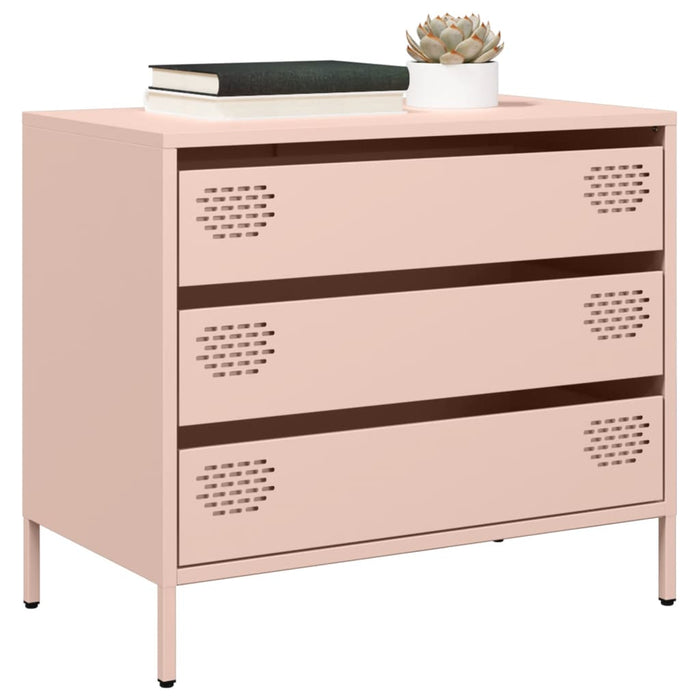 Credenza Rosa 68x39x58,5 cm in Acciaio Laminato a Freddo 851293