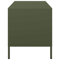 Mobile TV Verde Oliva 68x39x43,5cm in Acciaio Laminato a Freddo 851320