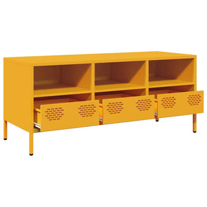 Mobile TV Giallo Senape 101,5x39x43,5 cm in Acciaio 851325