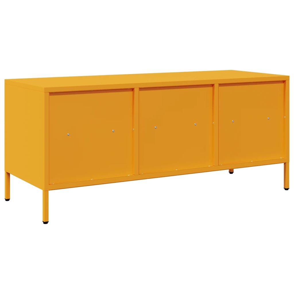 Mobile TV Giallo Senape 101,5x39x43,5 cm in Acciaio 851325