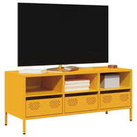 Mobile TV Giallo Senape 101,5x39x43,5 cm in Acciaio 851325