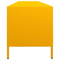 Mobile TV Giallo Senape 202x39x43,5cm Acciaio Laminato a Freddo 851349