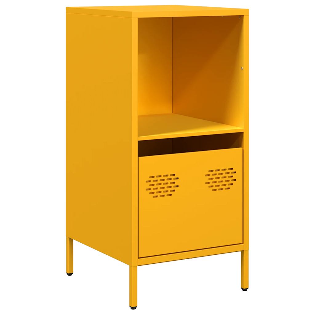 Credenza Giallo Senape 35x39x73,5 cm Acciaio Laminato a Freddo 851355