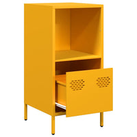 Credenza Giallo Senape 35x39x73,5 cm Acciaio Laminato a Freddo 851355