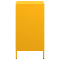 Credenza Giallo Senape 35x39x73,5 cm Acciaio Laminato a Freddo 851355