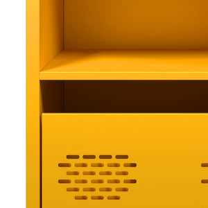 Credenza Giallo Senape 35x39x73,5 cm Acciaio Laminato a Freddo 851355