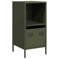 Credenza Verde Oliva 35x39x73,5 cm in Acciaio Laminato a Freddo 851356