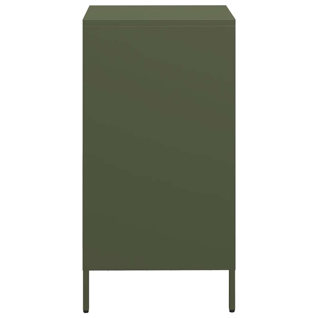 Credenza Verde Oliva 35x39x73,5 cm in Acciaio Laminato a Freddo 851356