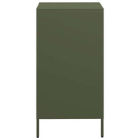 Credenza Verde Oliva 35x39x73,5 cm in Acciaio Laminato a Freddo 851356