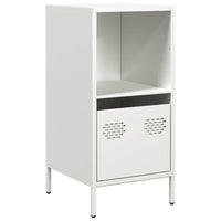 Credenza Bianca 35x39x73,5 cm in Acciaio Laminato a Freddo 851357