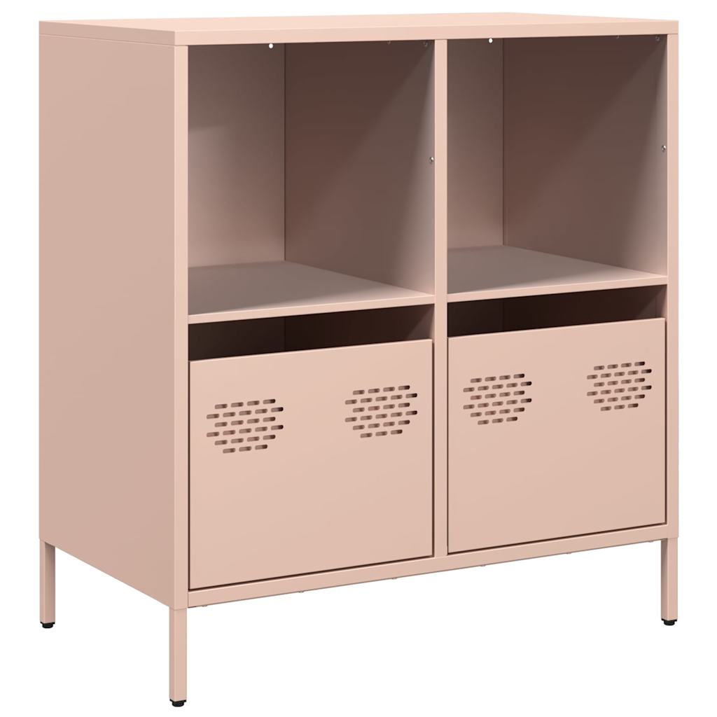 Credenza Rosa 68x39x73,5 cm in Acciaio Laminato a Freddo 851359