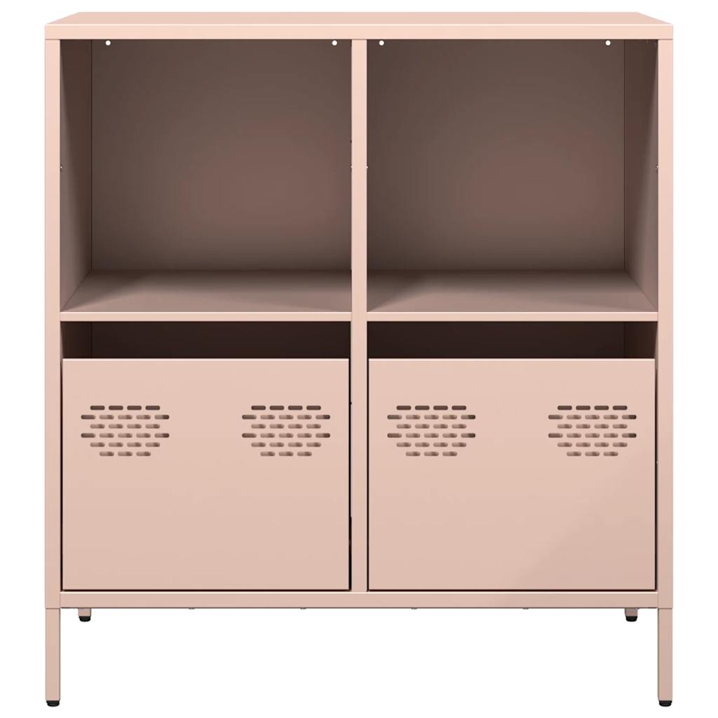 Credenza Rosa 68x39x73,5 cm in Acciaio Laminato a Freddo 851359