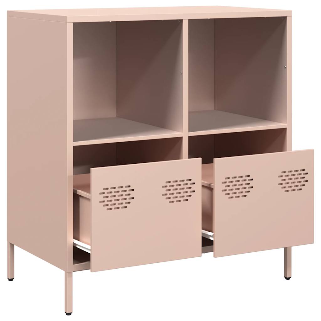 Credenza Rosa 68x39x73,5 cm in Acciaio Laminato a Freddo 851359