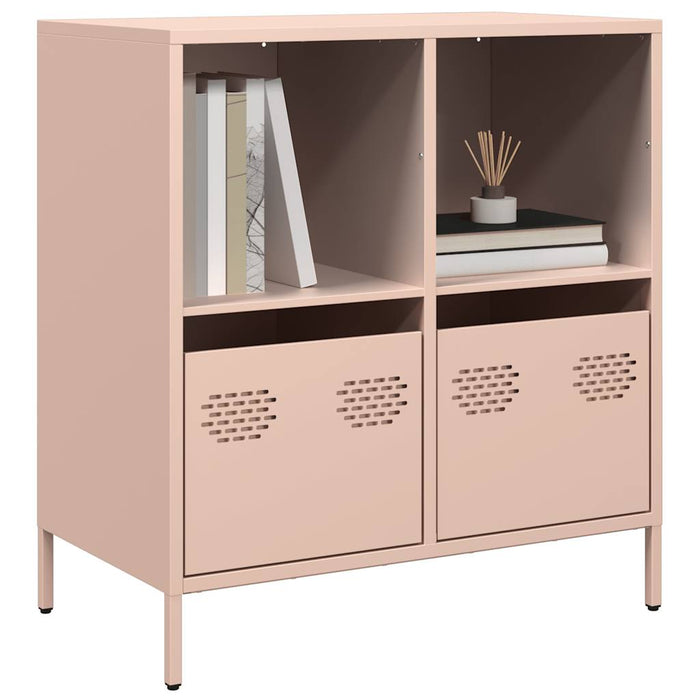 Credenza Rosa 68x39x73,5 cm in Acciaio Laminato a Freddo 851359