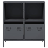 Credenza Antracite 68x39x73,5 cm in Acciaio Laminato a Freddo 851360