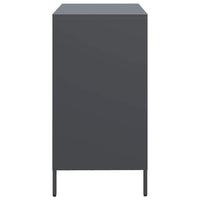 Credenza Antracite 68x39x73,5 cm in Acciaio Laminato a Freddo 851360