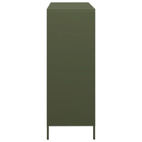 Credenza Verde Oliva 101,5x39x103,5 cm in Acciaio 851392