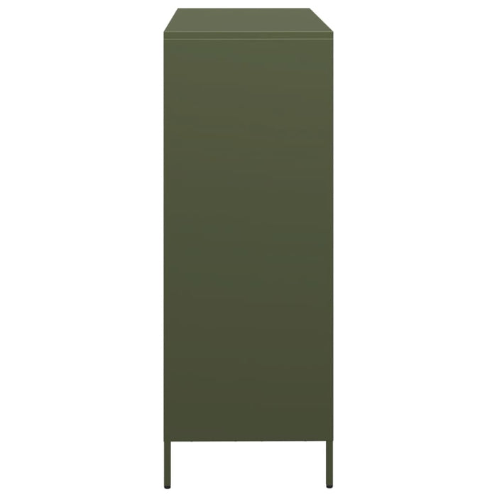 Credenza Verde Oliva 101,5x39x103,5 cm in Acciaio 851392