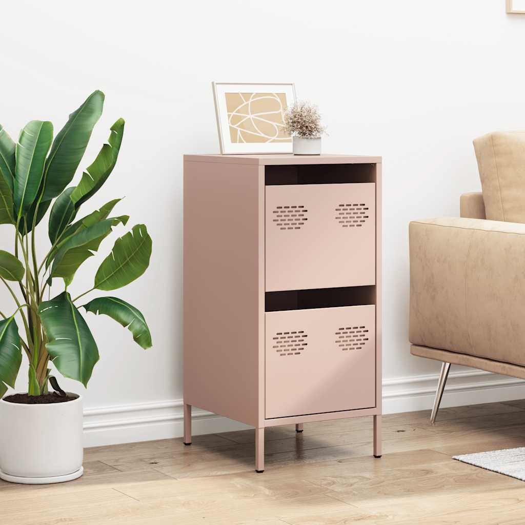 Credenza Rosa 35x39x73,5 cm in Acciaio Laminato a Freddo 851395