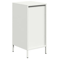 Credenza Bianca 35x39x73,5 cm in Acciaio Laminato a Freddo 851399