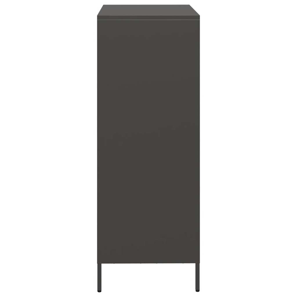 Credenza Nera 39x35x103,5 cm in Acciaio 851400