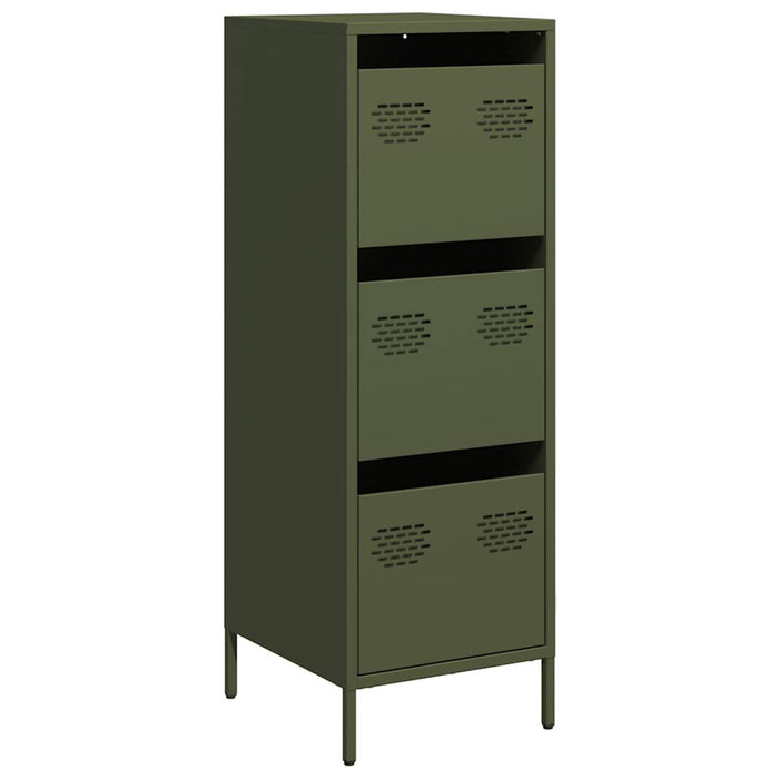 Credenza Verde Oliva 39x35x103,5 cm in Acciaio 851404