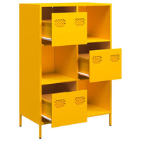 Credenza Giallo Senape 68x39x103,5 cm in Acciaio 851409