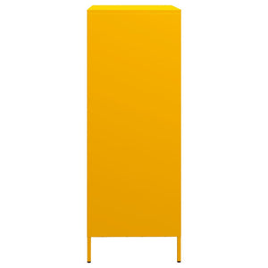 Credenza Giallo Senape 68x39x103,5 cm in Acciaio 851409