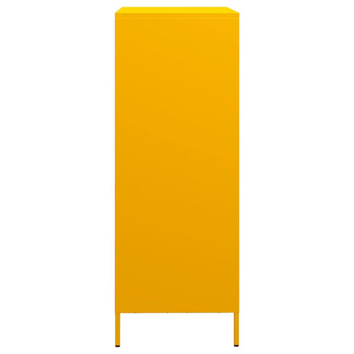 Credenza Giallo Senape 68x39x103,5 cm in Acciaio 851409