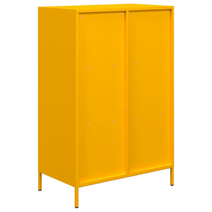 Credenza Giallo Senape 68x39x103,5 cm in Acciaio 851409