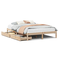 Letto senza Materasso 120x190 cm in Legno Massello di Pino 3301424