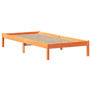 Letto senza Materasso Marrone Cera 90x190 cm in Legno di Pino 3301447