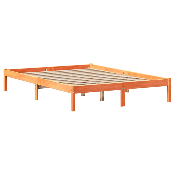 Letto senza Materasso Marrone Cera 120x190 cm in Legno di Pino 3301448