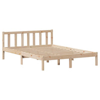 Letto senza Materasso 135x190 cm in Legno Massello di Pino 3301465